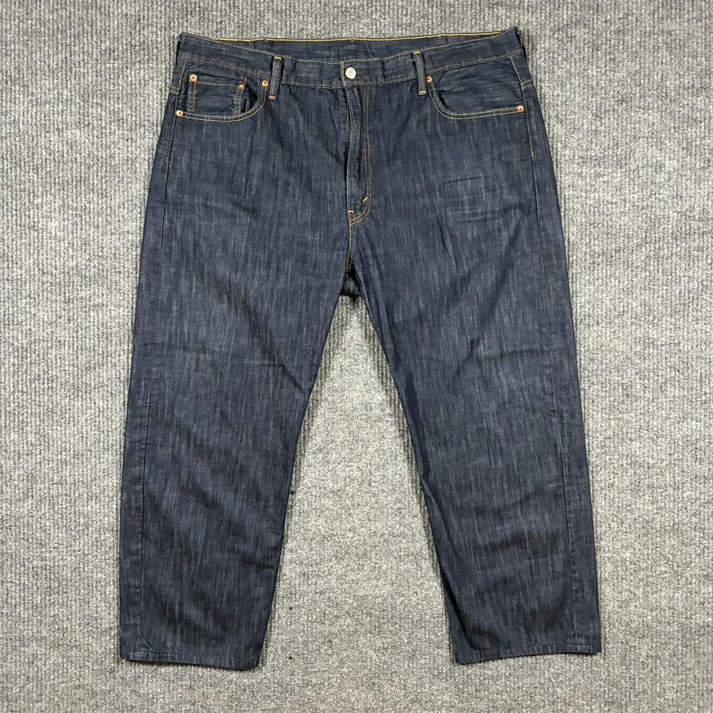 Levi's 569 Mens Relaxed Straight Jeans 42x30 Blue Denim Casual High Rise